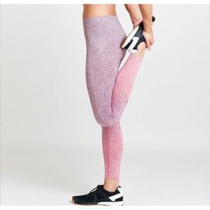 BEACHBODY‎ Seamless High Waist Womens Small Ombre Activewear Leggings Pink
